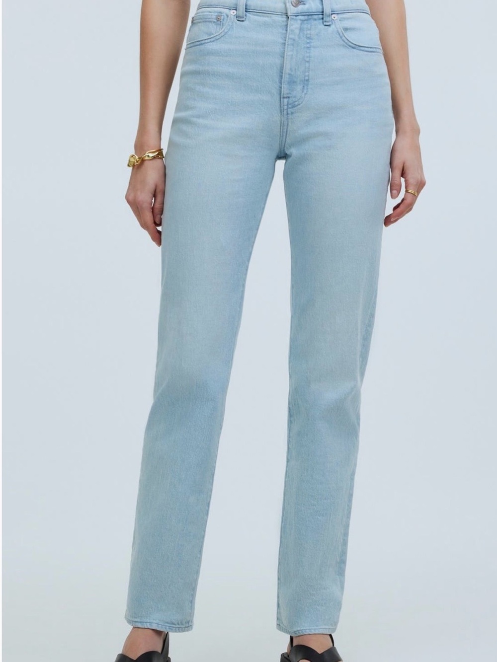 Madewell - The 90s Straight Jeans - Light Wash High-Rise
